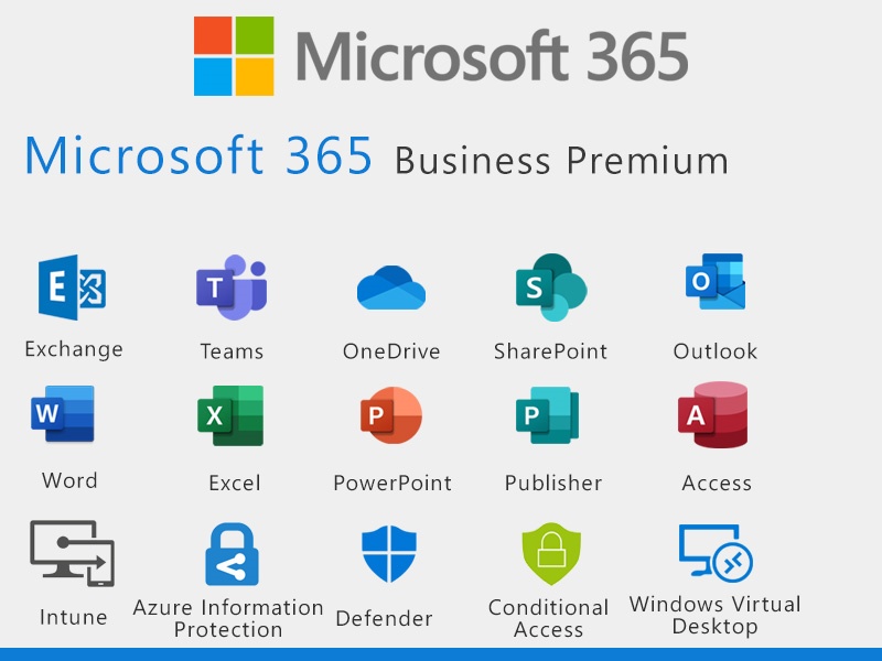 Подписка Microsoft 365 Business Premium, 1 мес